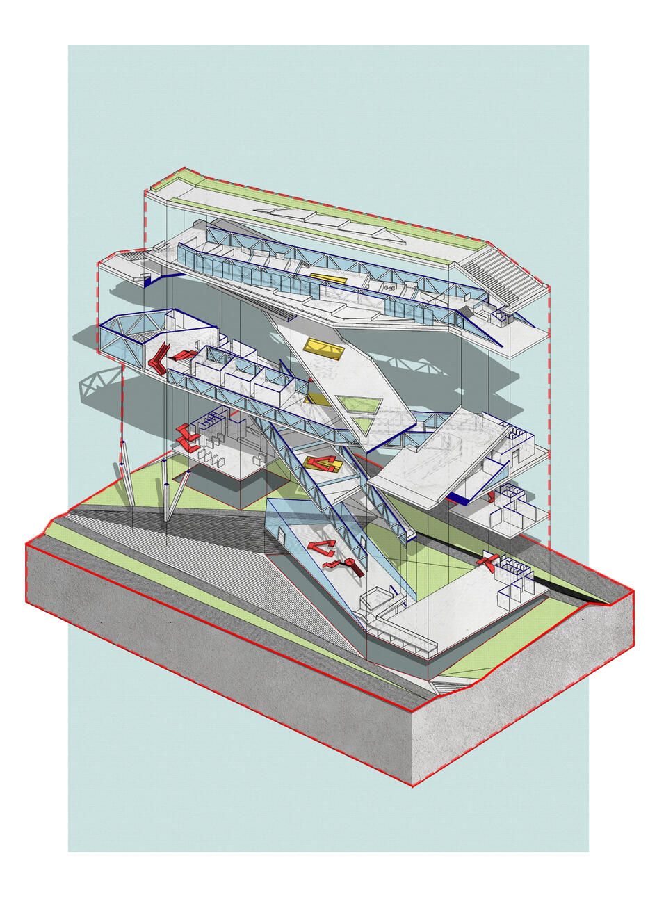 Assonometria stile illustrativo