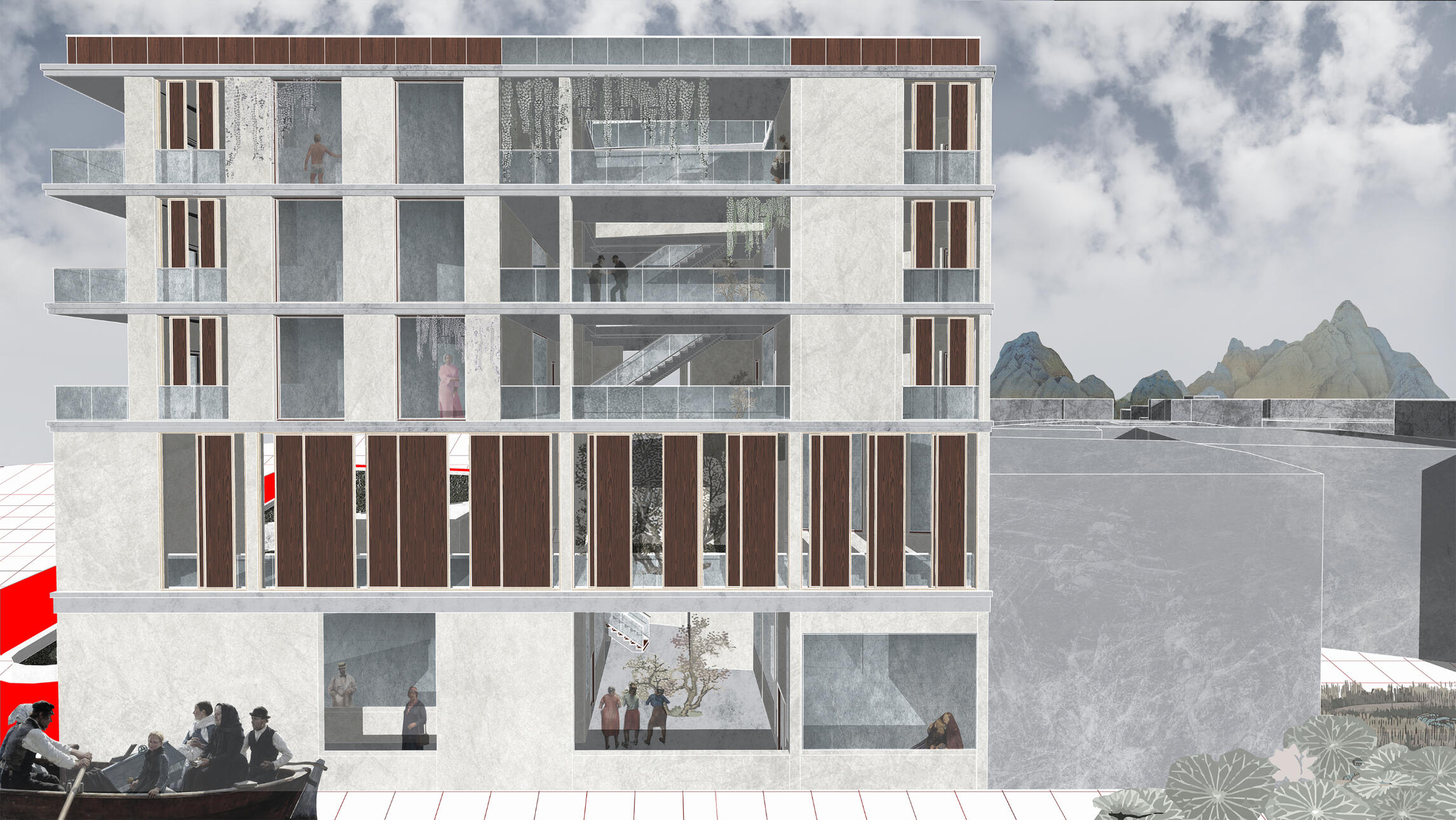 Prospetto stile collage